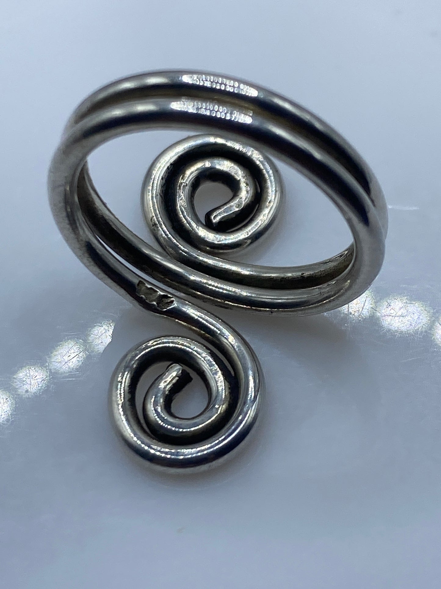 Anillo de Plata Espiral Doble Giratorio — Taxco .925 — foto 5