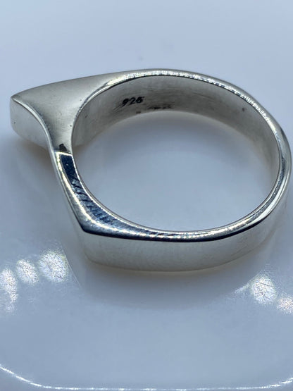 Anillo Plata Geométrico Minimalista — Solitario .925 — foto 5