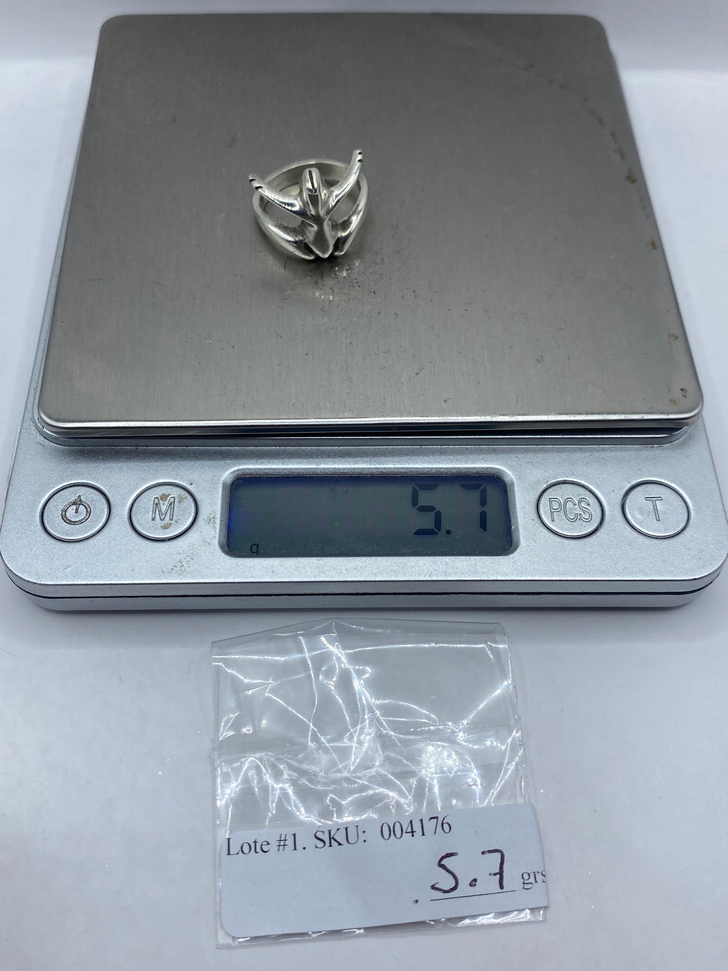 Anillo de Plata Alas Abiertas Artesanal — Diseño Escultural — foto 6