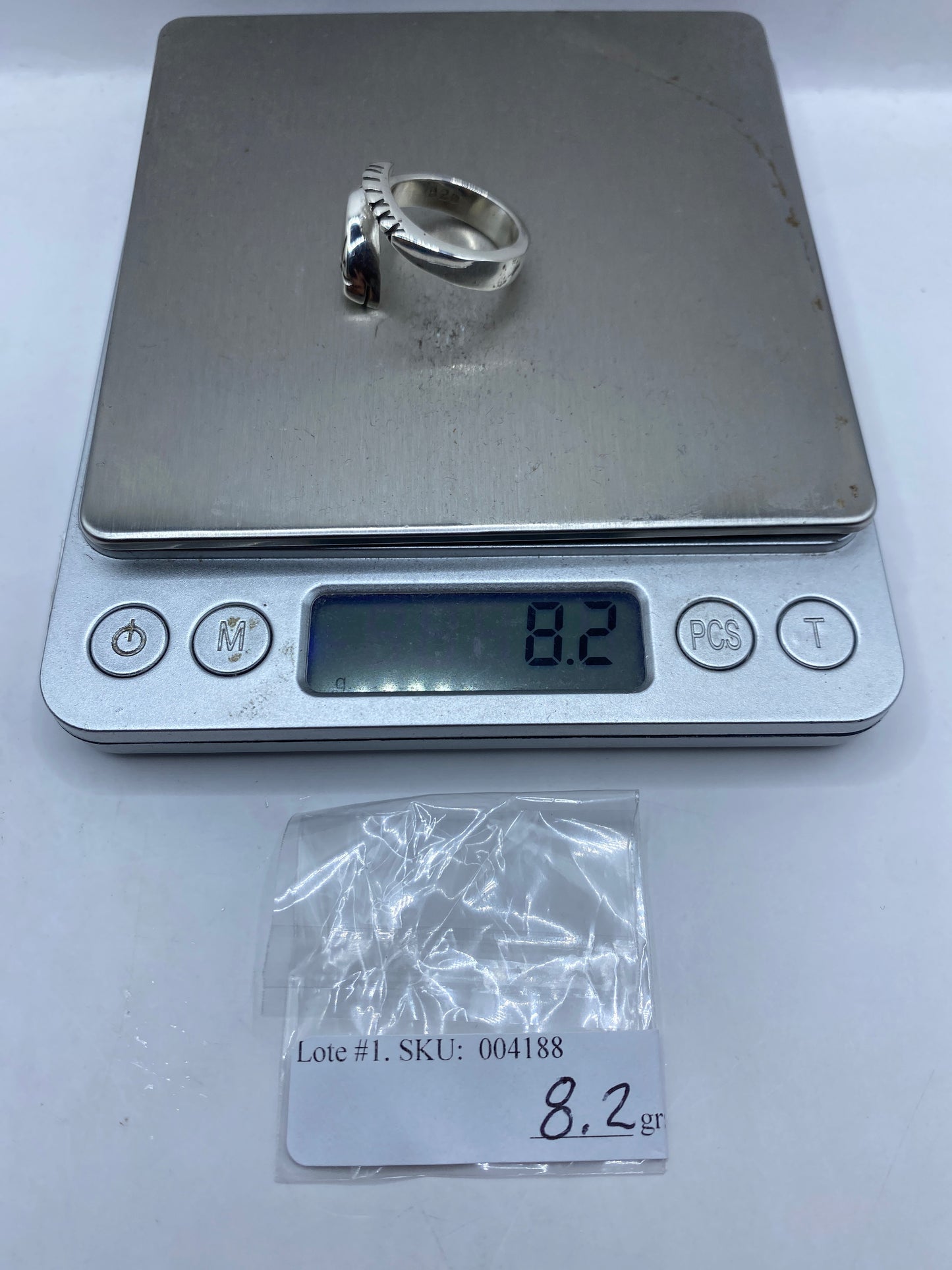 Anillo Ajustable Plata Étnico Tallado — Artesanal Taxco — foto 6