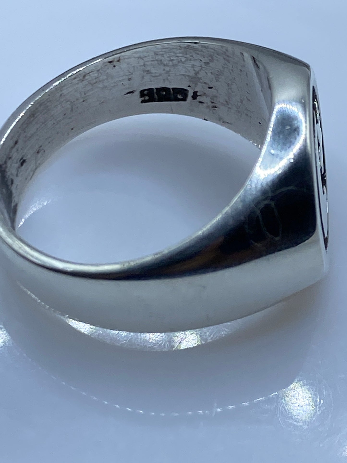 Anillo de Plata Luna y Estrella para Hombre — Sello Taxco .925 — foto 5