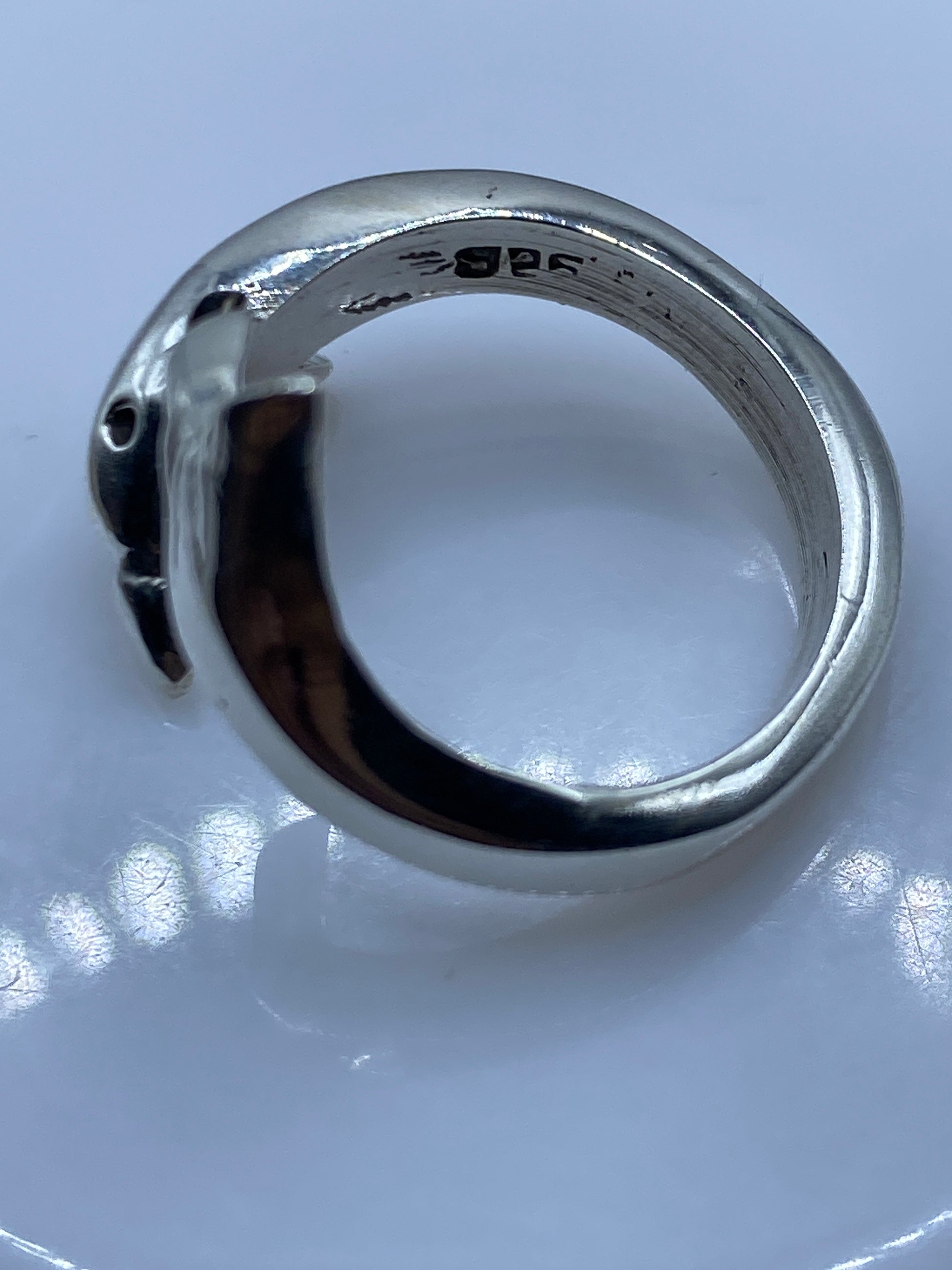 Anillo Ajustable Tiburones Enfrentados Plata .925 — foto 5
