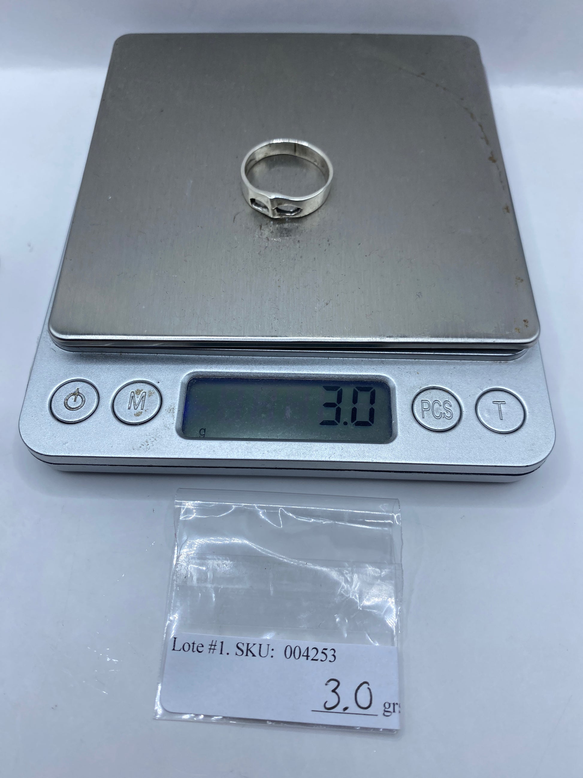Anillo de Plata Geométrico Minimalista — Líneas Limpias — foto 6