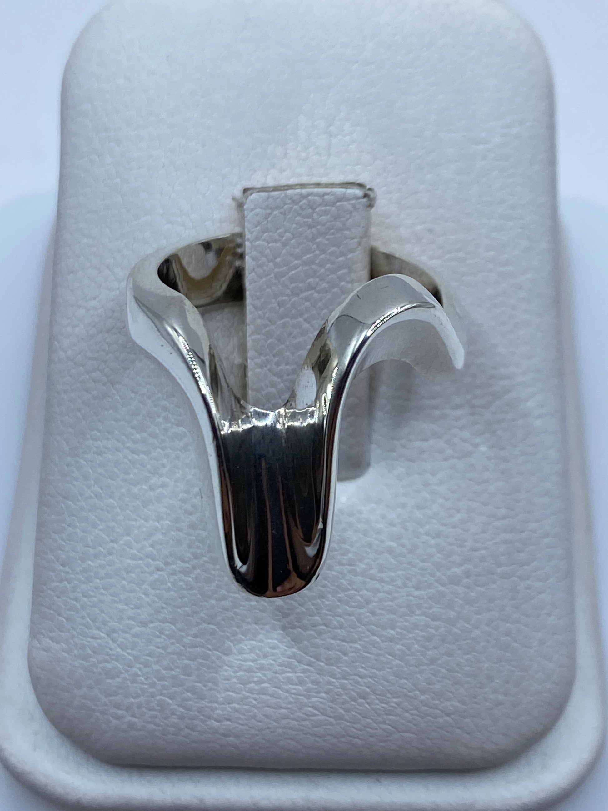 Anillo de Plata Fluido Orgánico — Elegancia Minimalista — foto 1