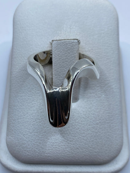Anillo de Plata Fluido Orgánico — Elegancia Minimalista — foto 1