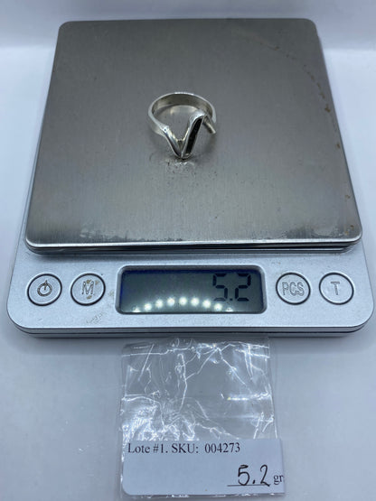 Anillo de Plata V Minimalista — Diseño Moderno Taxco — foto 6