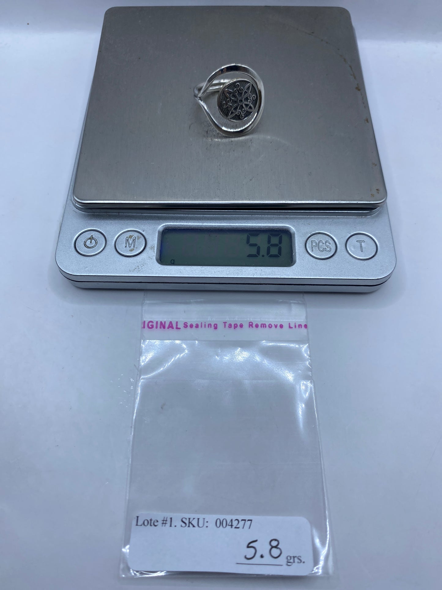Anillo de Plata Sello Étnico Prehispánico — Taxco — foto 6
