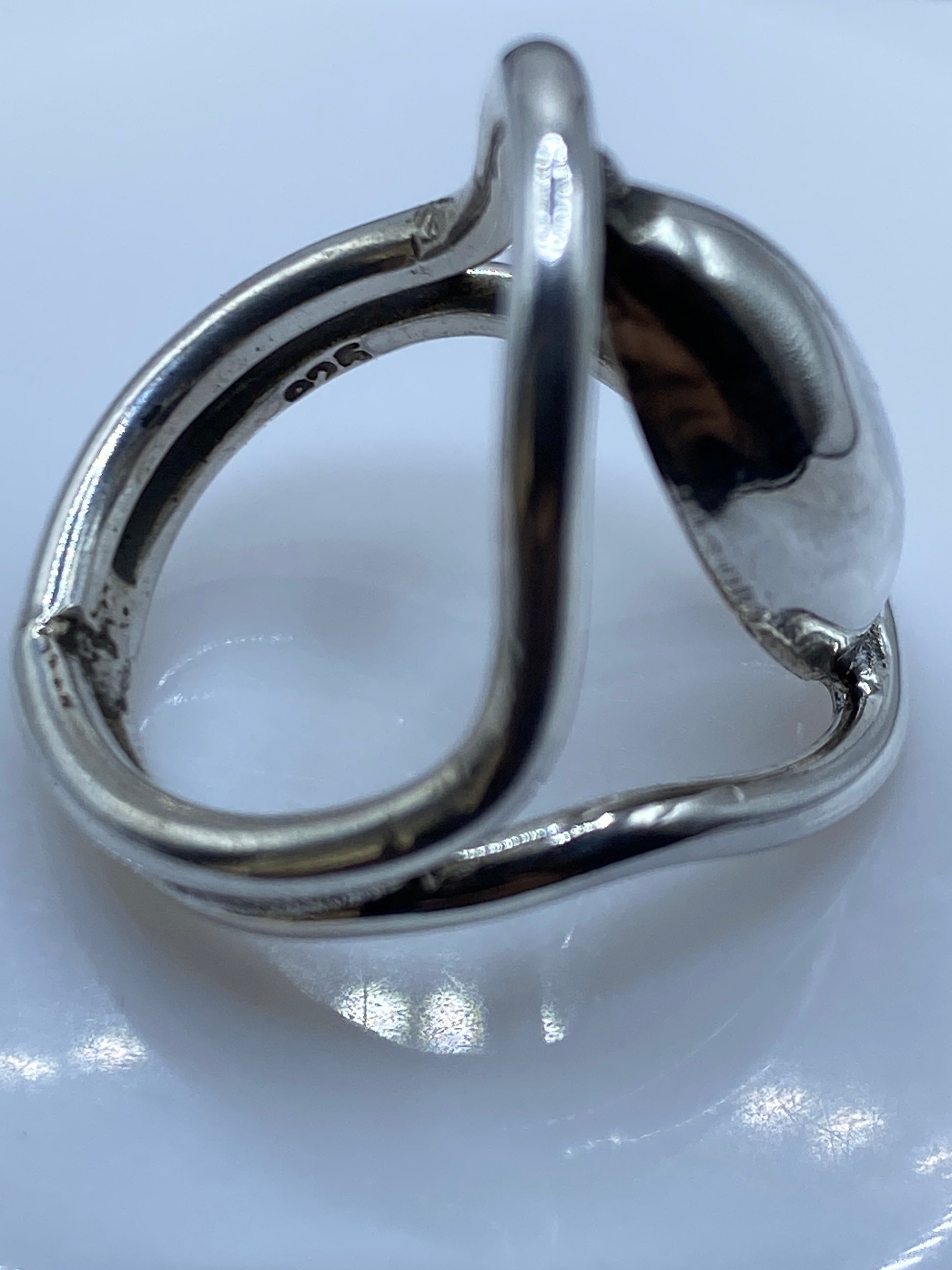 Anillo de Plata Pura Ovalado Minimalista — Uso Diario — foto 5