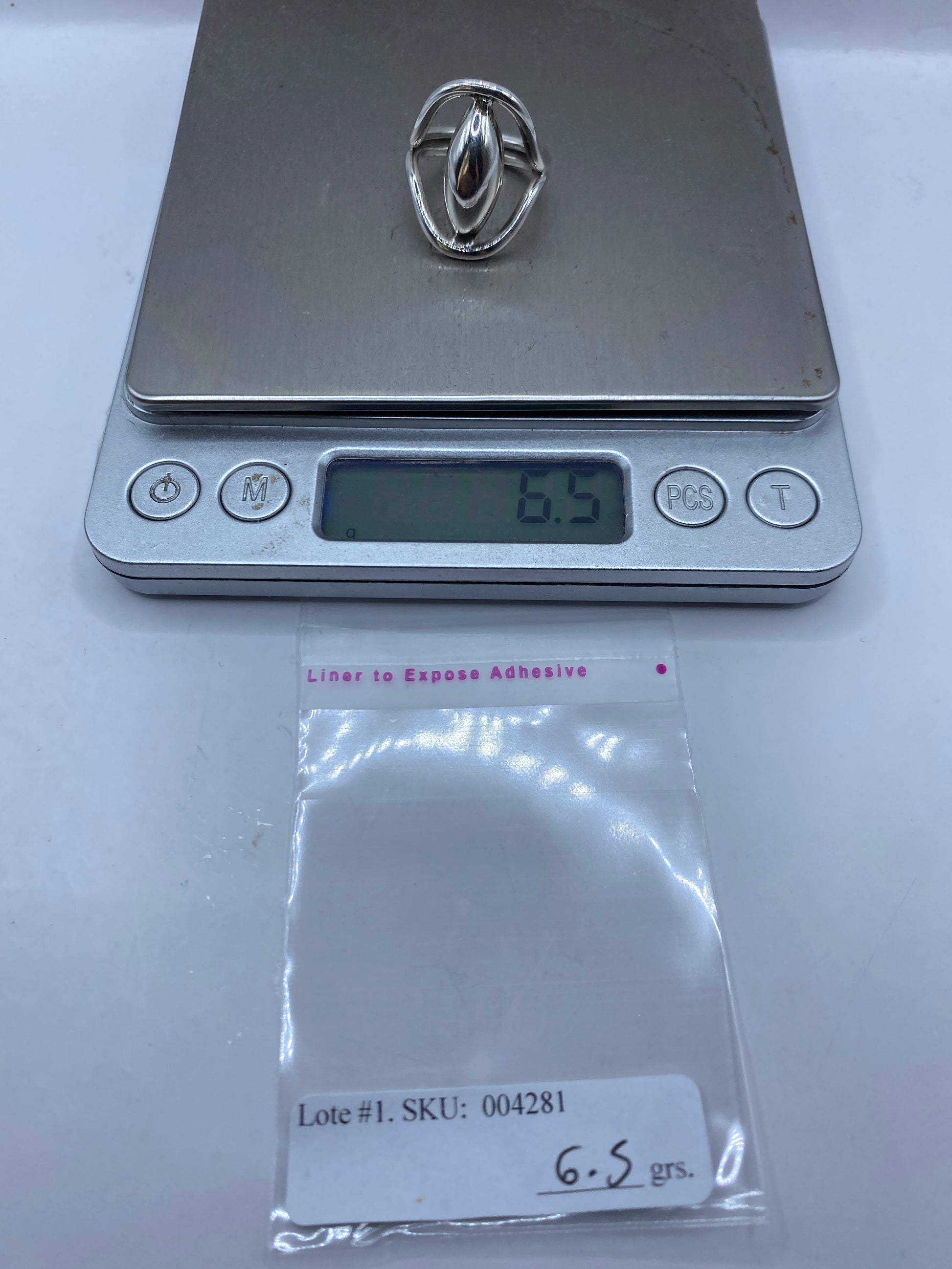 Anillo de Plata Pura Ovalado Minimalista — Uso Diario — foto 6