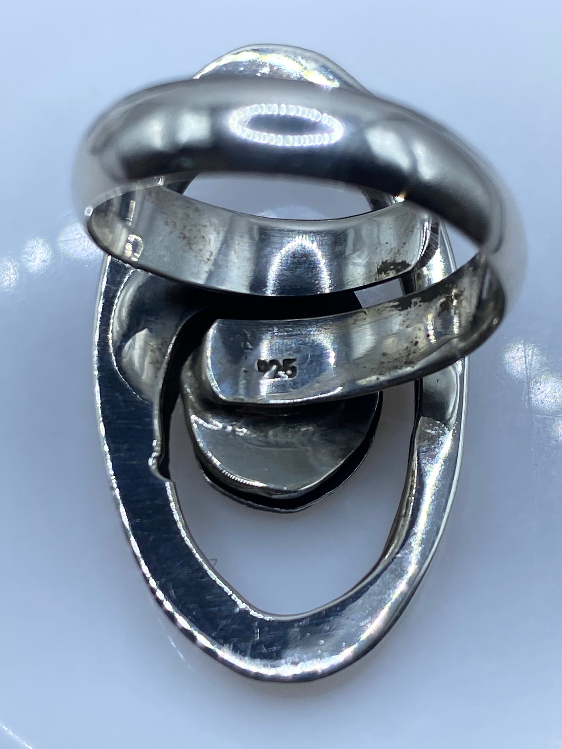 Anillo Calado Ajustable de Plata .925 — Diseño Étnico — foto 5
