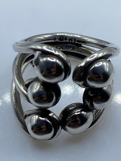 Anillo de Plata Calado con Esferas — Taxco .925 — foto 5