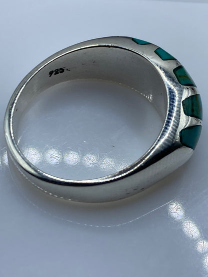 Anillo Plata Turquesa Azul Cielo Unisex — Taxco .925 — foto 5