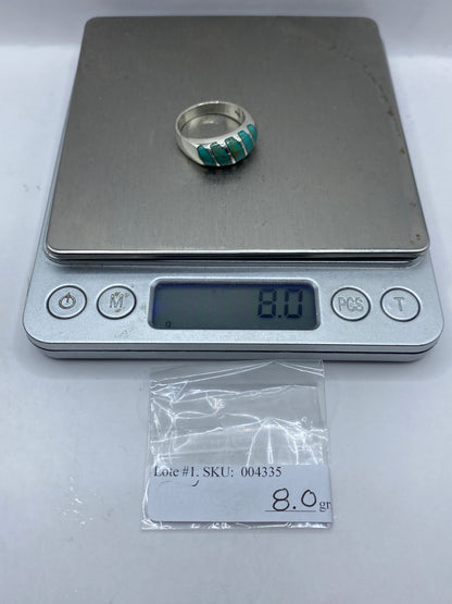 Anillo Plata Turquesa Azul Cielo Unisex — Taxco .925 — foto 6
