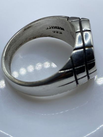 Anillo Solitario Plata .925 con Piedra Café — Taxco — foto 5