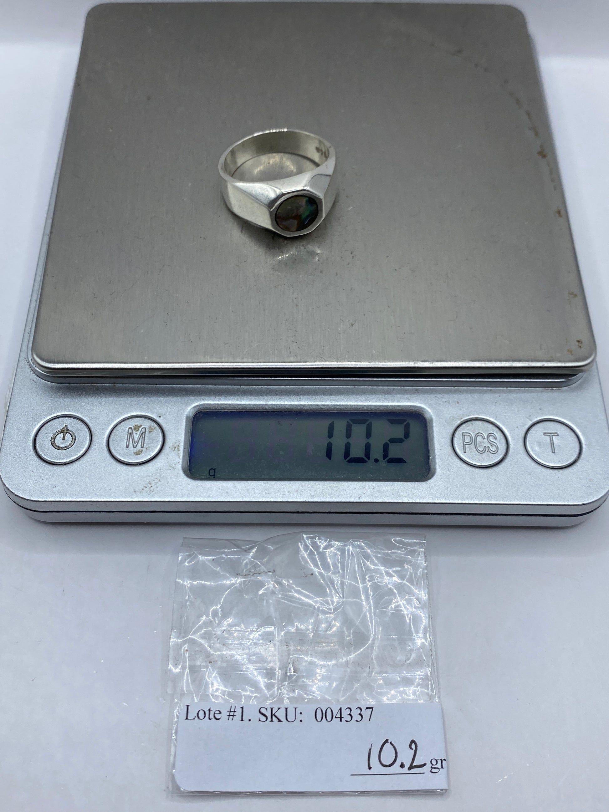 Anillo Solitario de Plata .925 Taxco — Engaste Robusto — foto 6