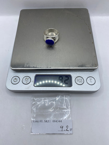 Anillo de Plata .925 Solitario con Piedra Azul — Taxco — foto 6