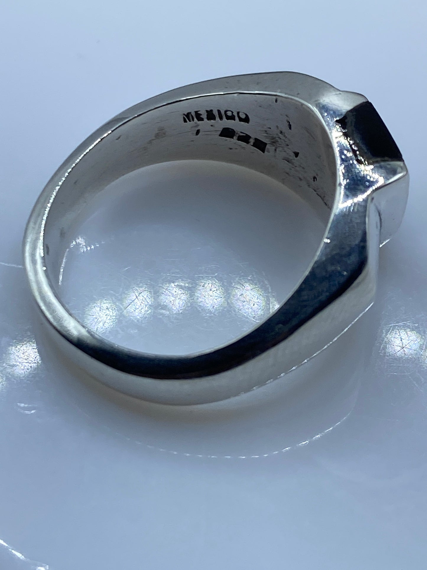 Anillo de Plata con Ónix Negro Geométrico — Taxco .925 — foto 5
