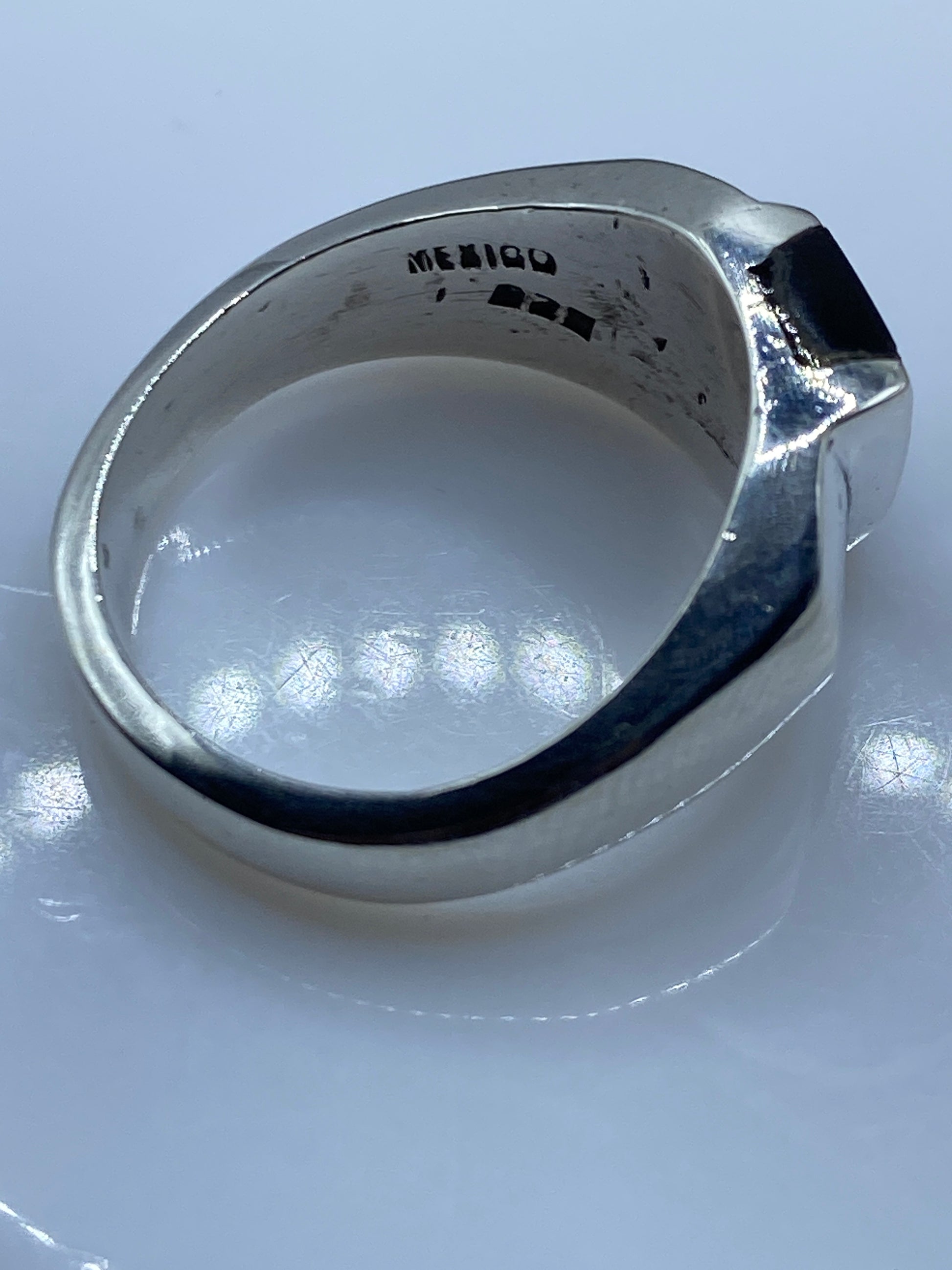 Anillo de Plata con Ónix Negro Geométrico — Taxco .925 — foto 5
