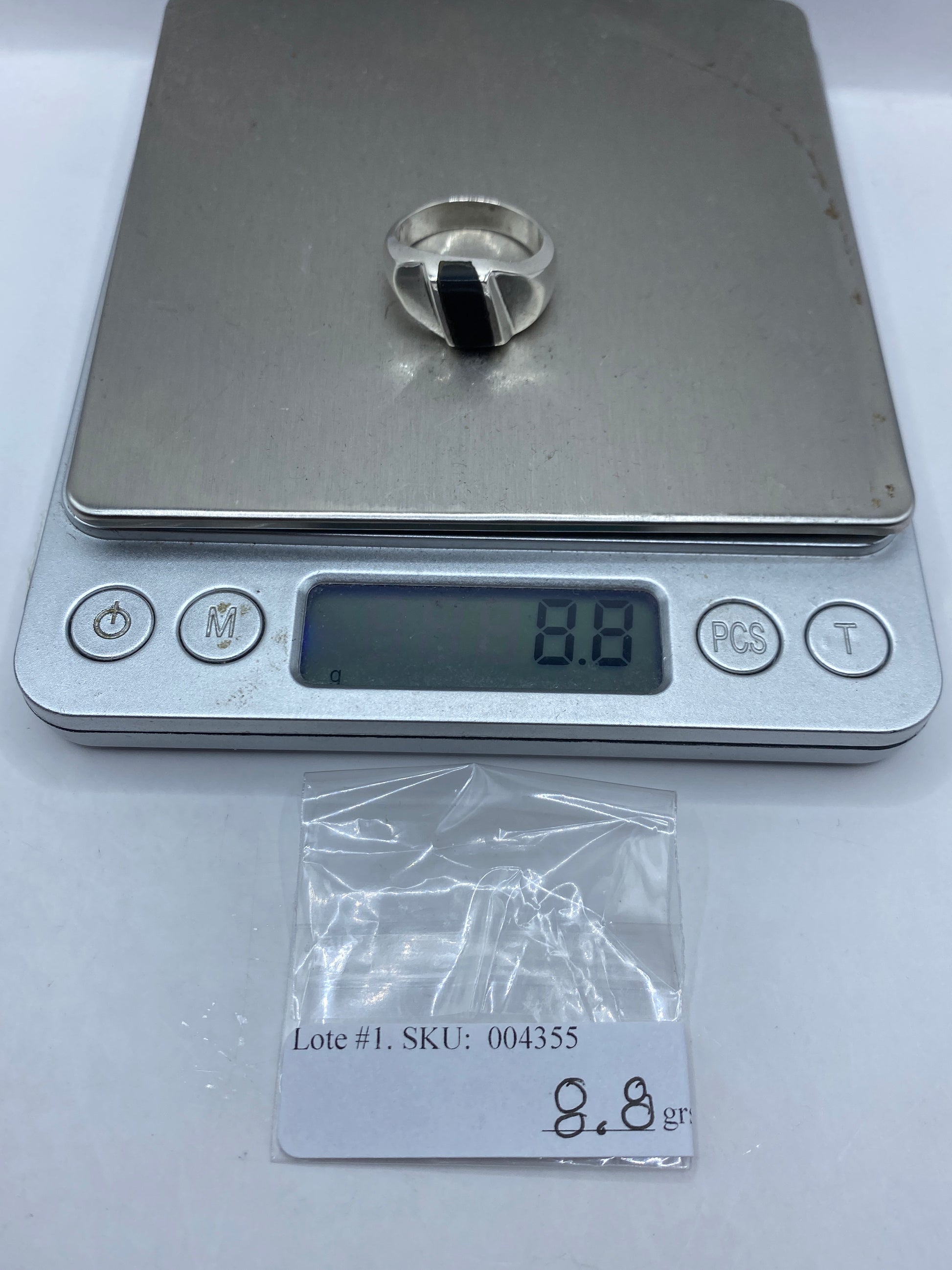 Anillo de Plata con Ónix Negro Geométrico — Taxco .925 — foto 6
