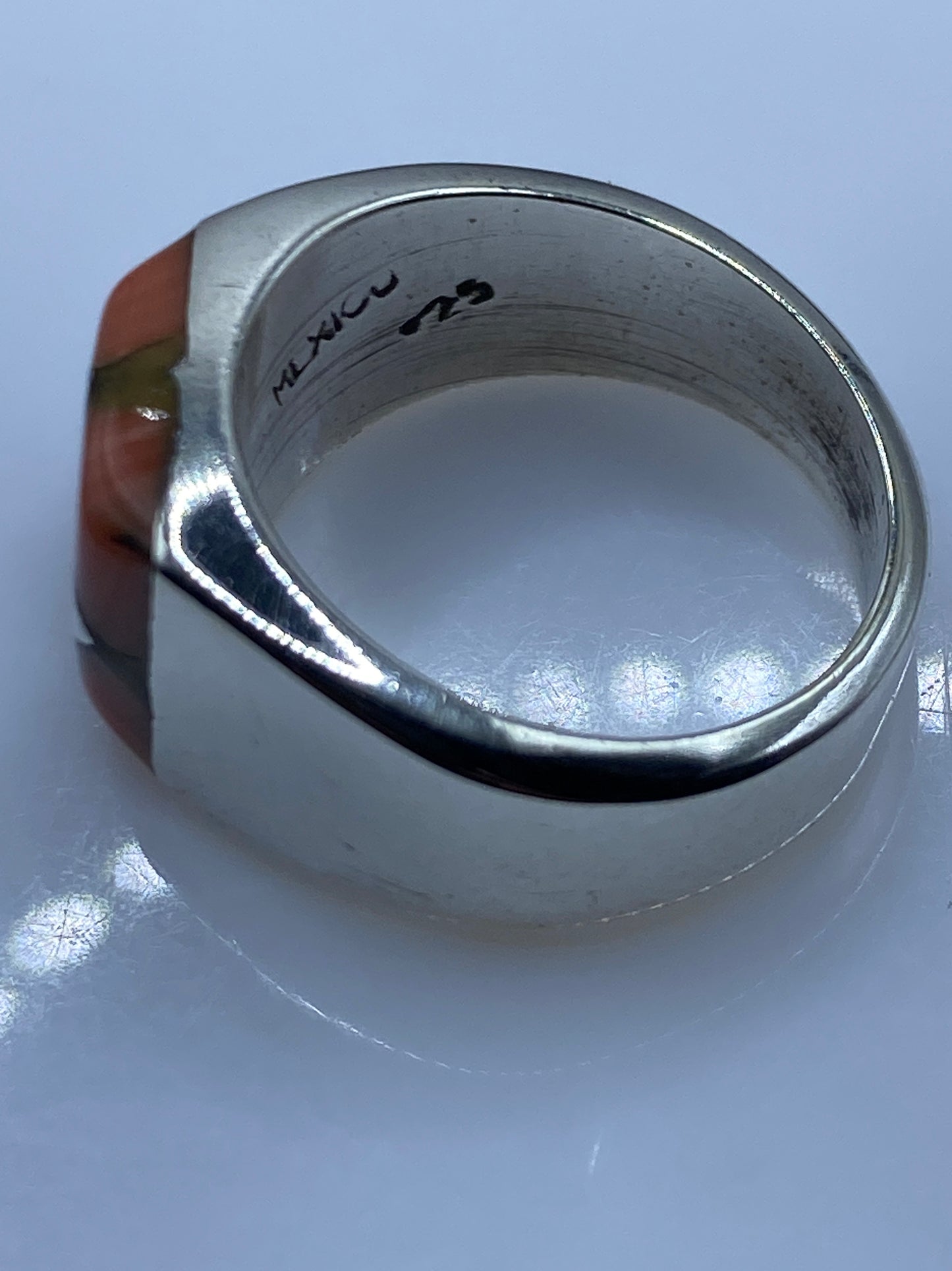 Anillo Plata .925 con Piedra Engaste a Mano — Taxco — foto 5