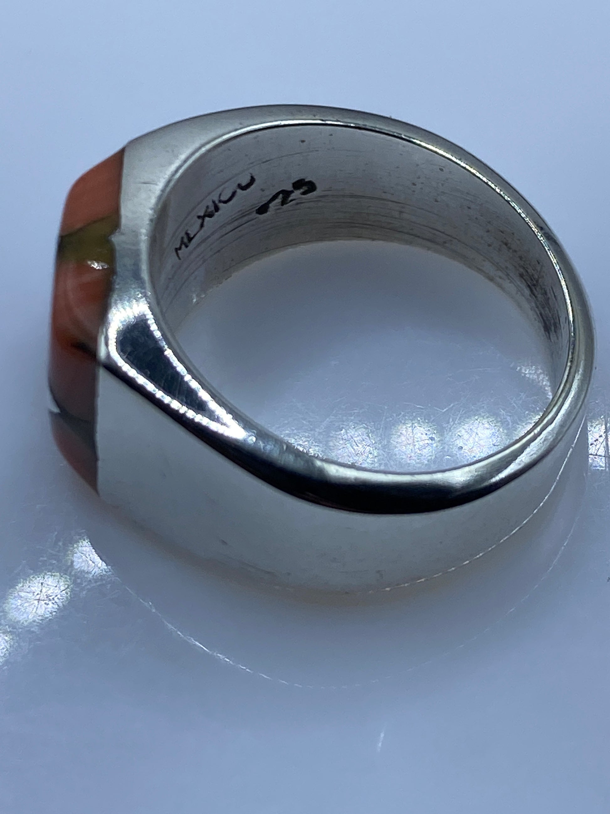Anillo Plata .925 con Piedra Engaste a Mano — Taxco — foto 5