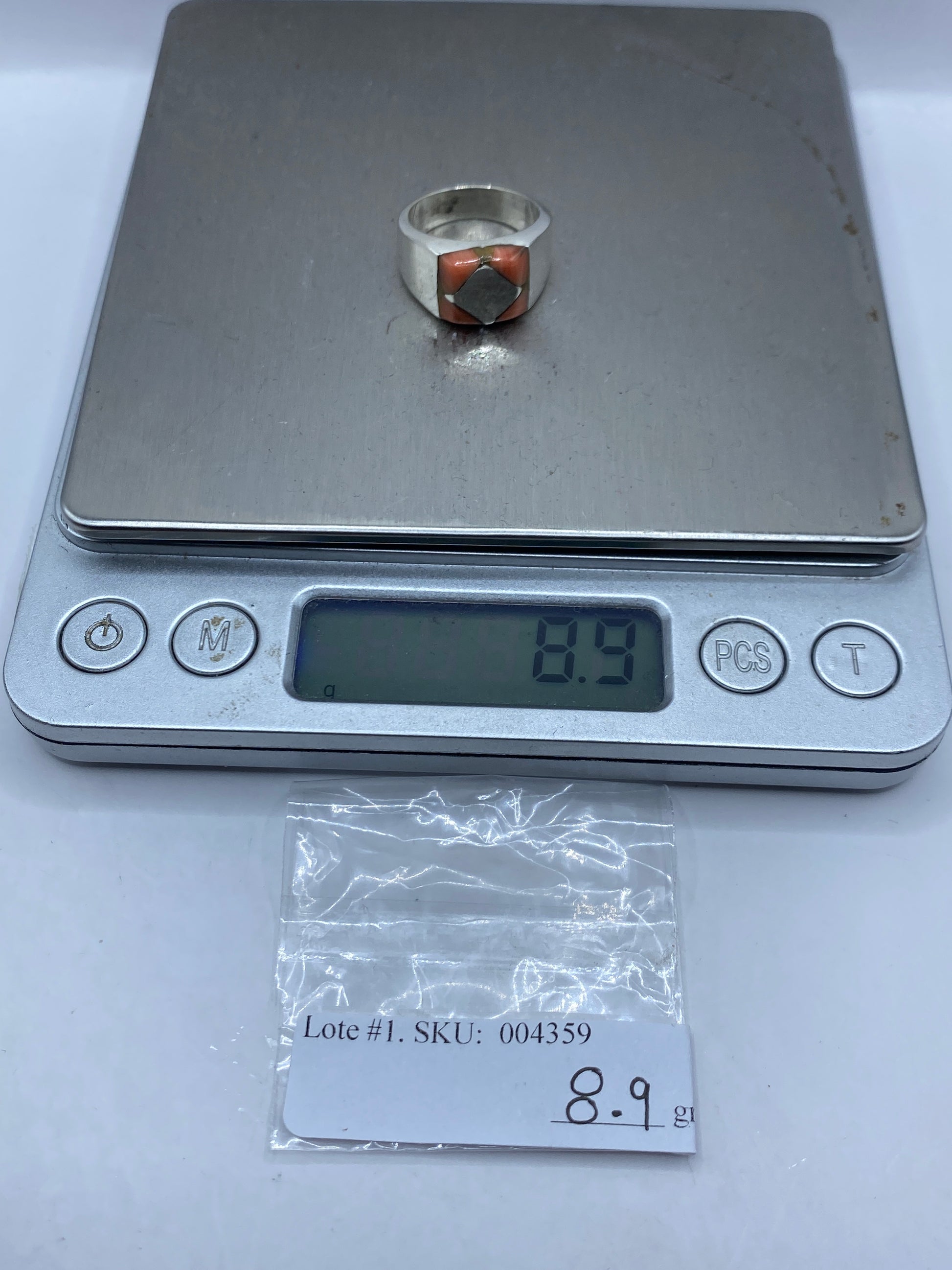 Anillo Plata .925 con Piedra Engaste a Mano — Taxco — foto 6