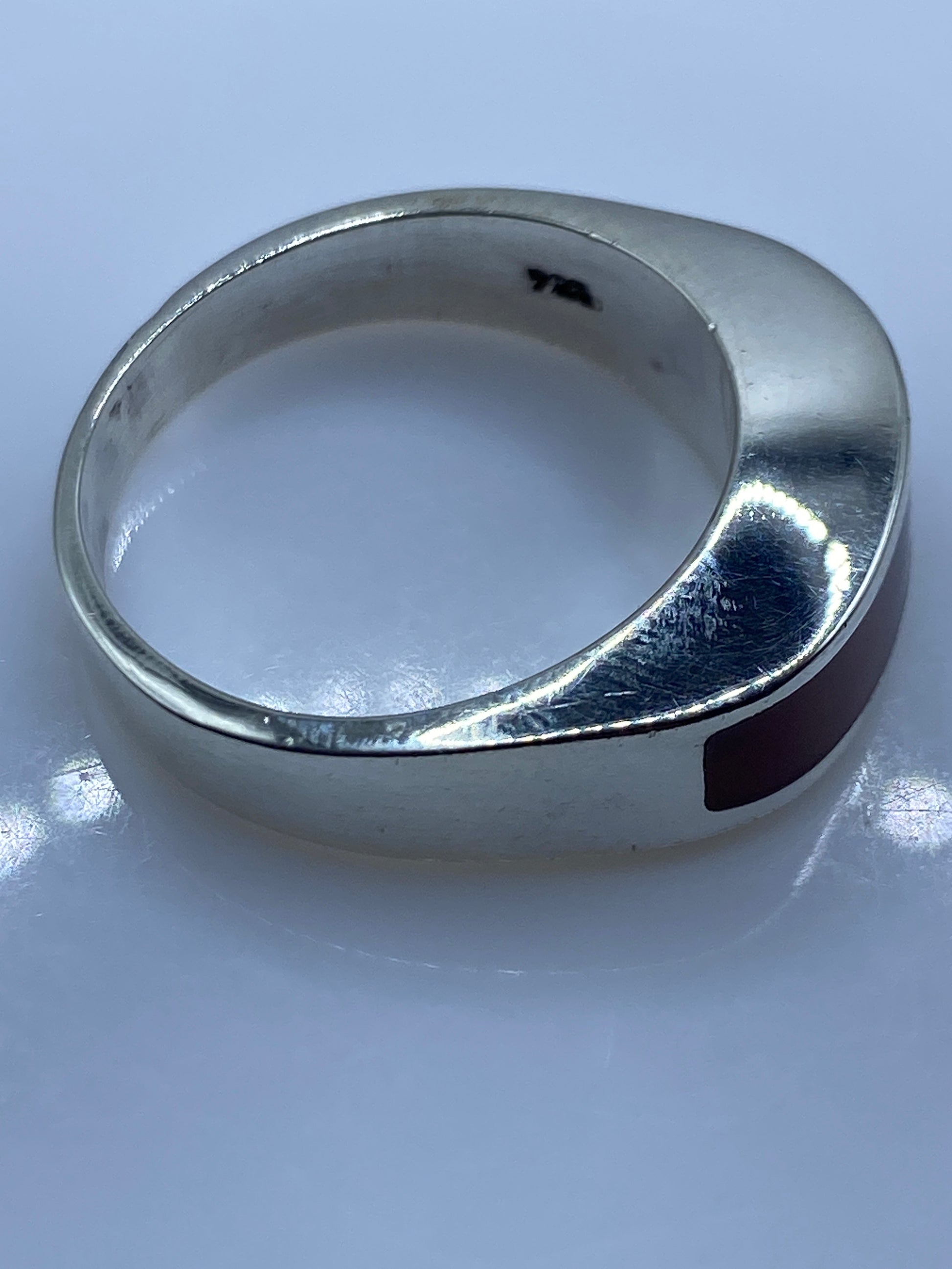Anillo de Plata .925 con Coral Rojo — Taxco — foto 5