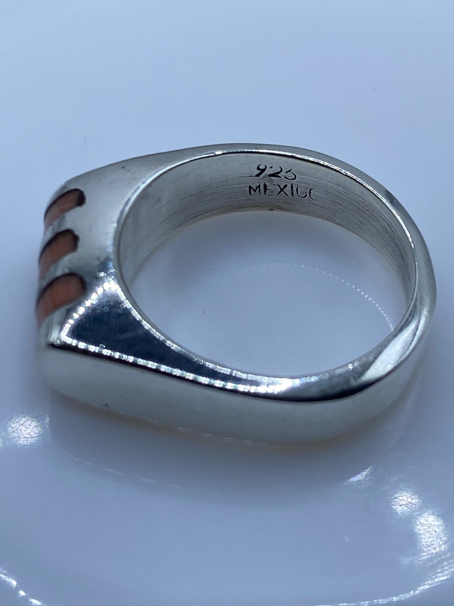 Anillo de Plata con Coral Engastado — Taxco .925 — foto 5