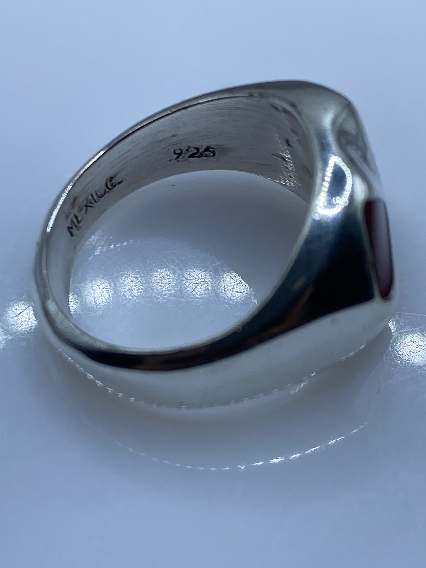 Anillo de Plata con Coral Rojo — Taxco .925 — foto 5