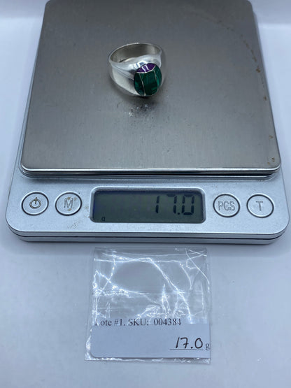 Anillo de Plata Malaquita Verde — Taxco .925 Unisex — foto 6