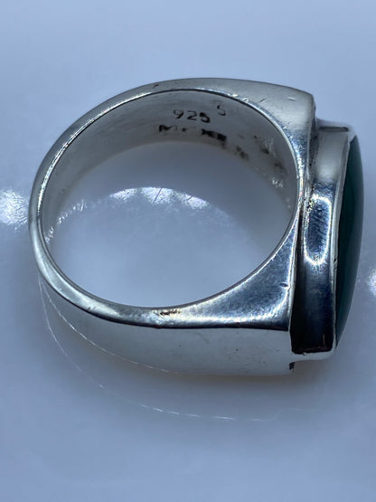 Anillo de Plata con Malaquita Verde — Taxco .925 — foto 5
