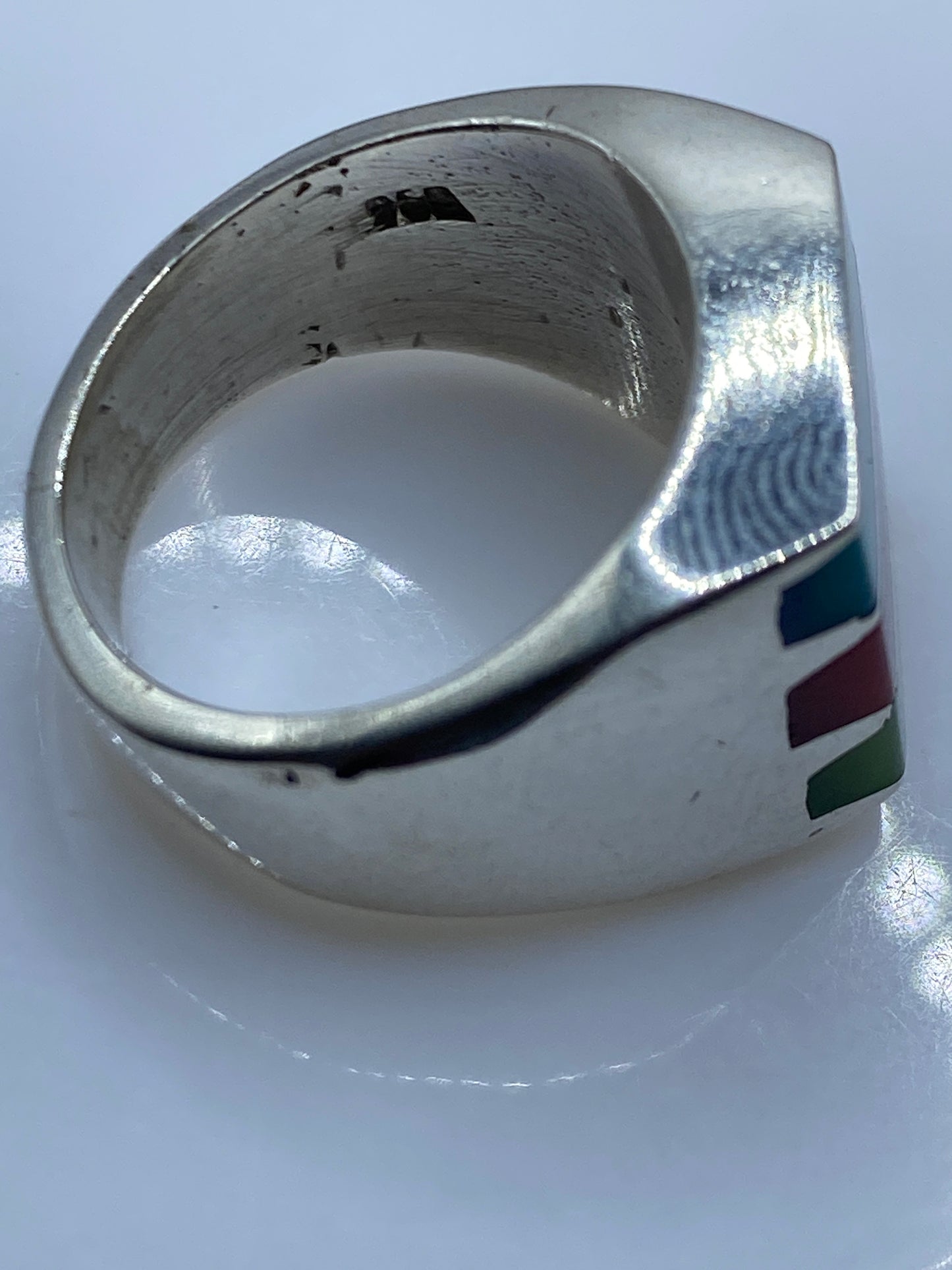 Anillo de Plata .950 con Piedras Multicolor — Taxco — foto 5