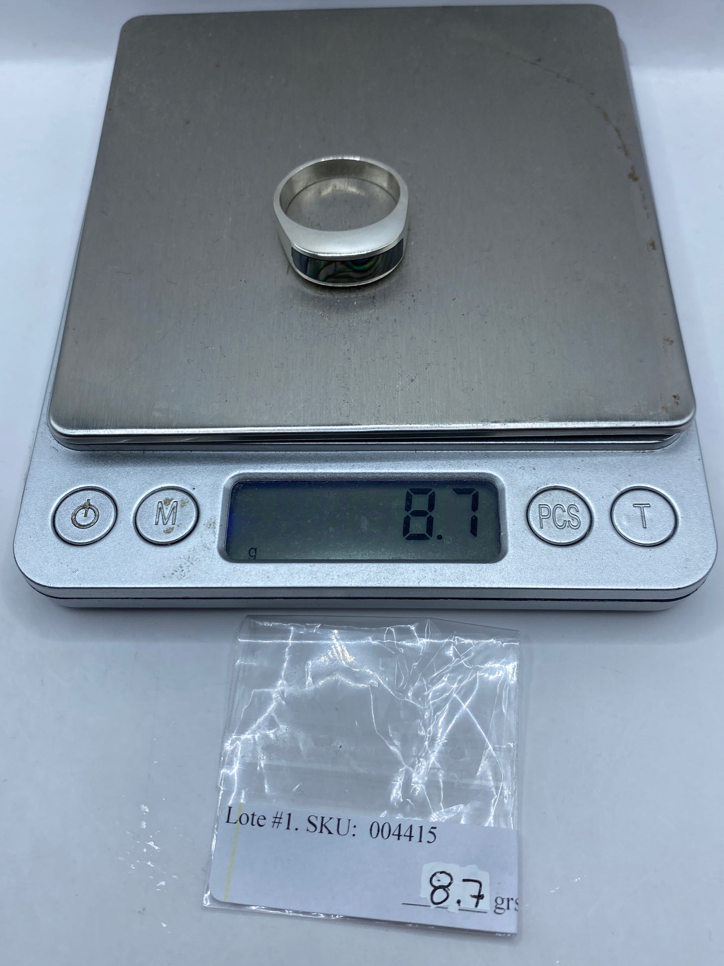 Anillo de Plata .925 con Incrustación de Piedra — Taxco — foto 6