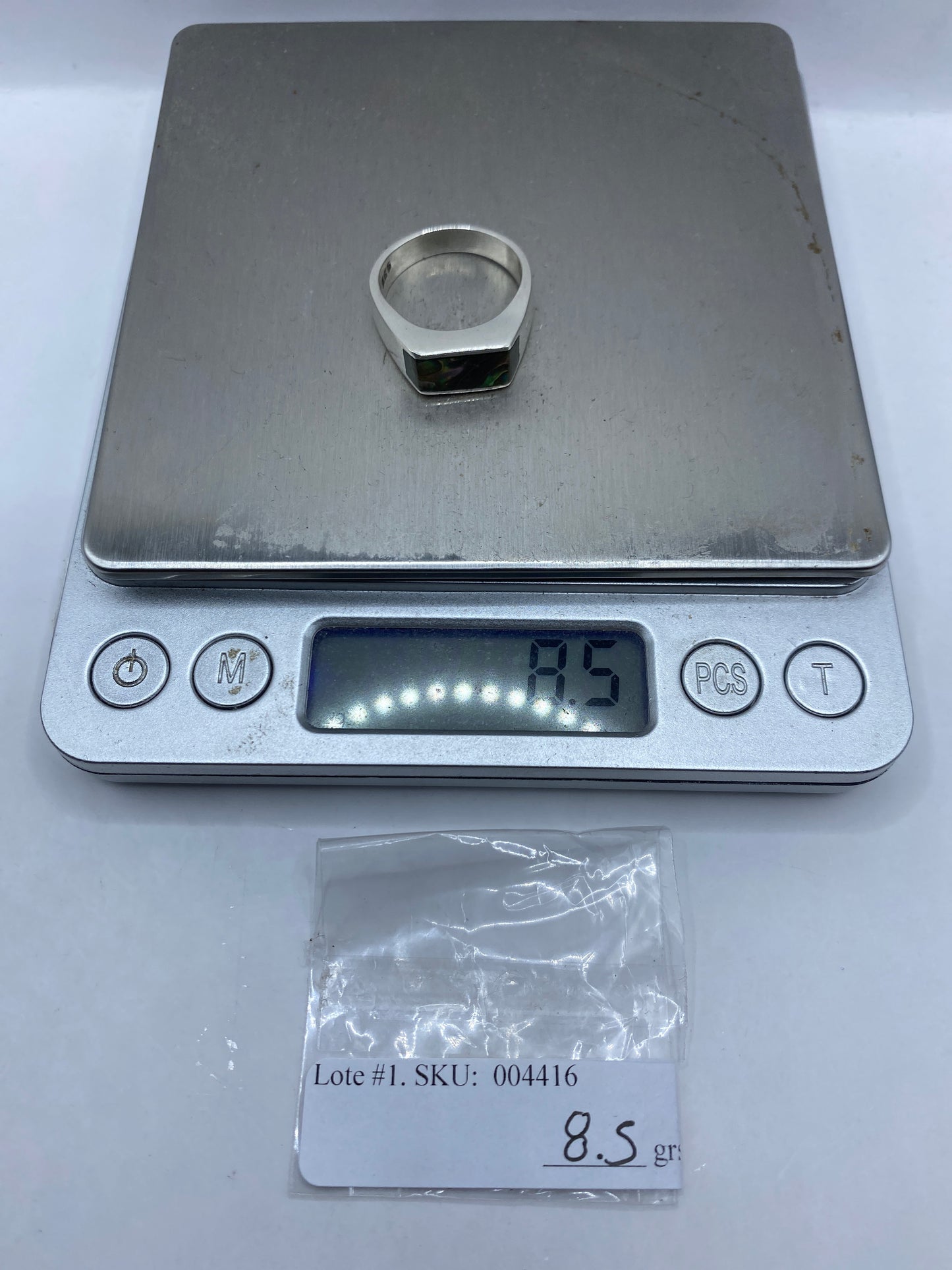 Anillo de Plata con Piedra Engastada — Taxco .925 — foto 6