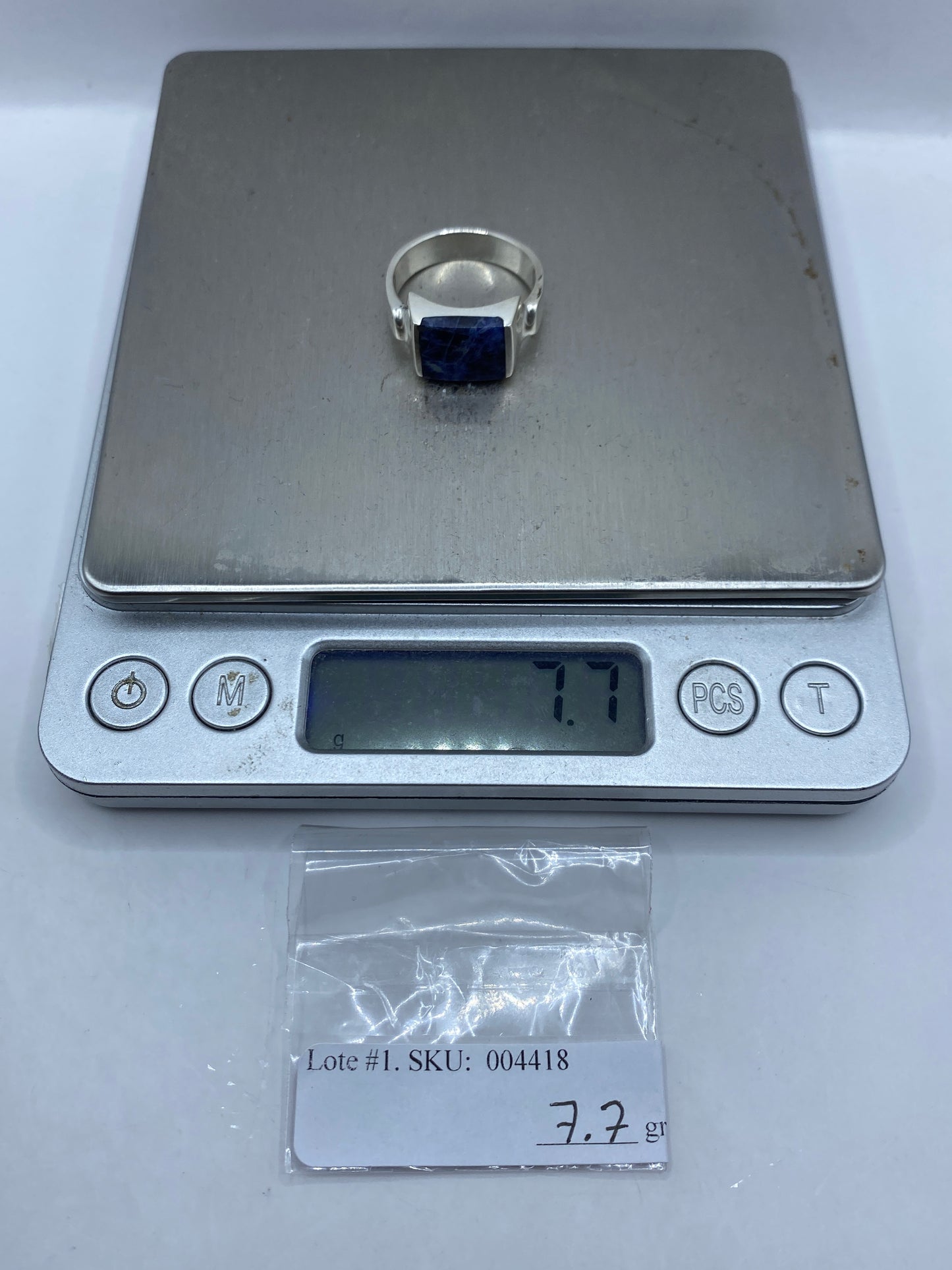 Anillo de Plata con Piedra Azul — Taxco .925 — foto 6