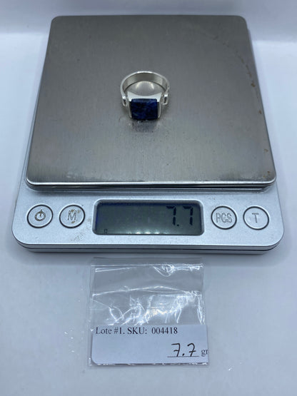 Anillo de Plata con Piedra Azul — Taxco .925 — foto 6