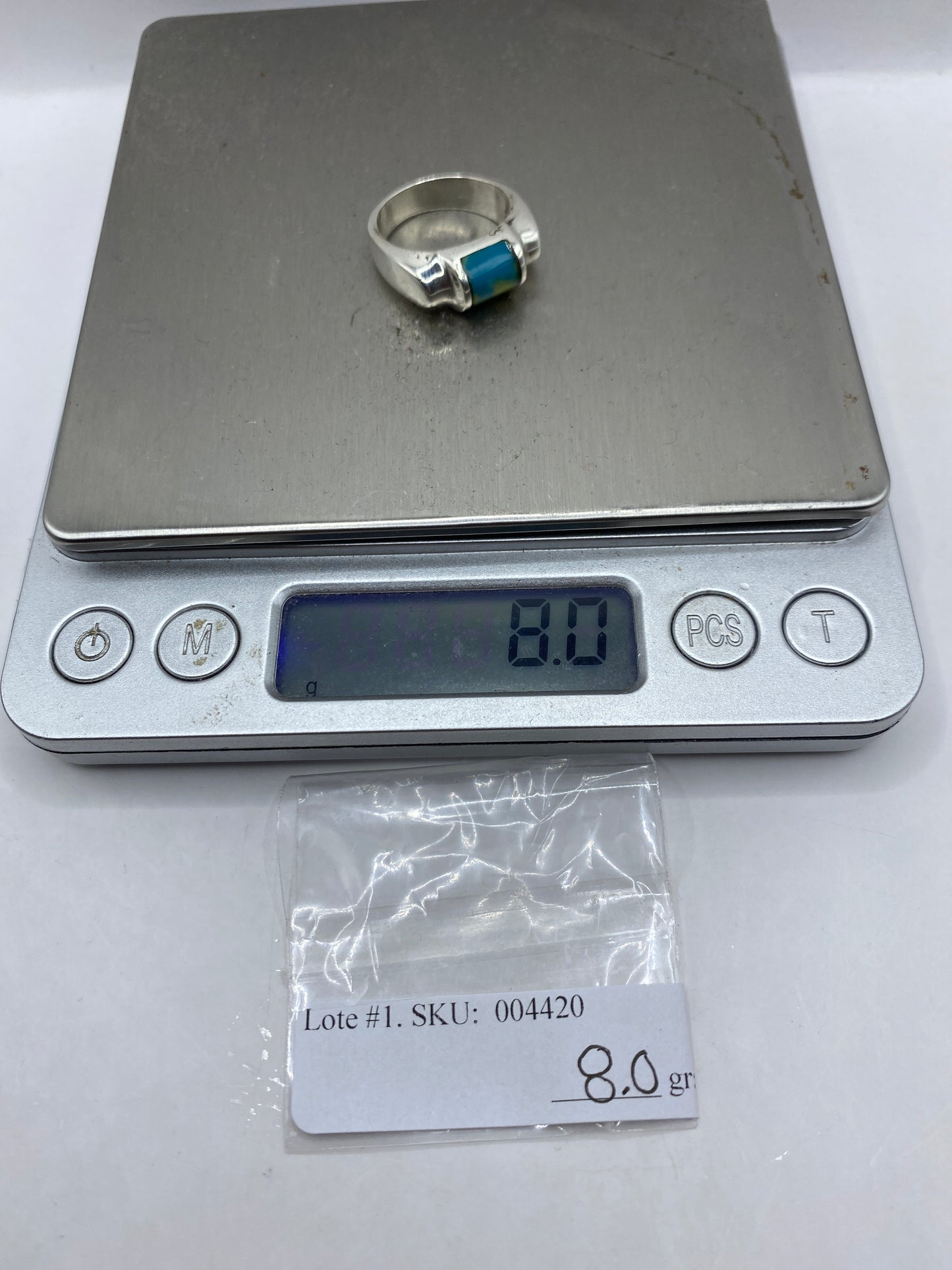 Anillo de Plata con Piedra Azul — Taxco .925 — foto 6