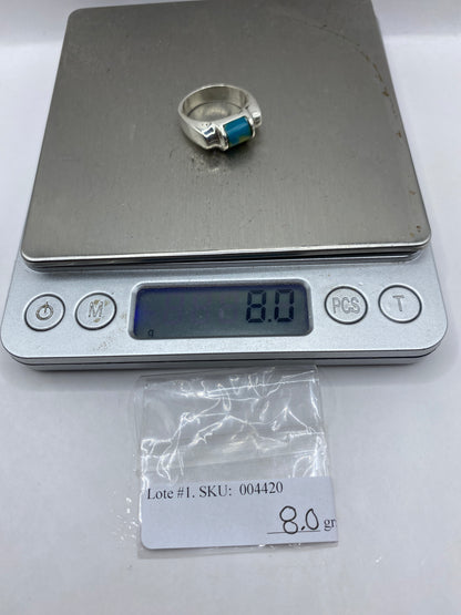 Anillo de Plata con Piedra Azul — Taxco .925 — foto 6