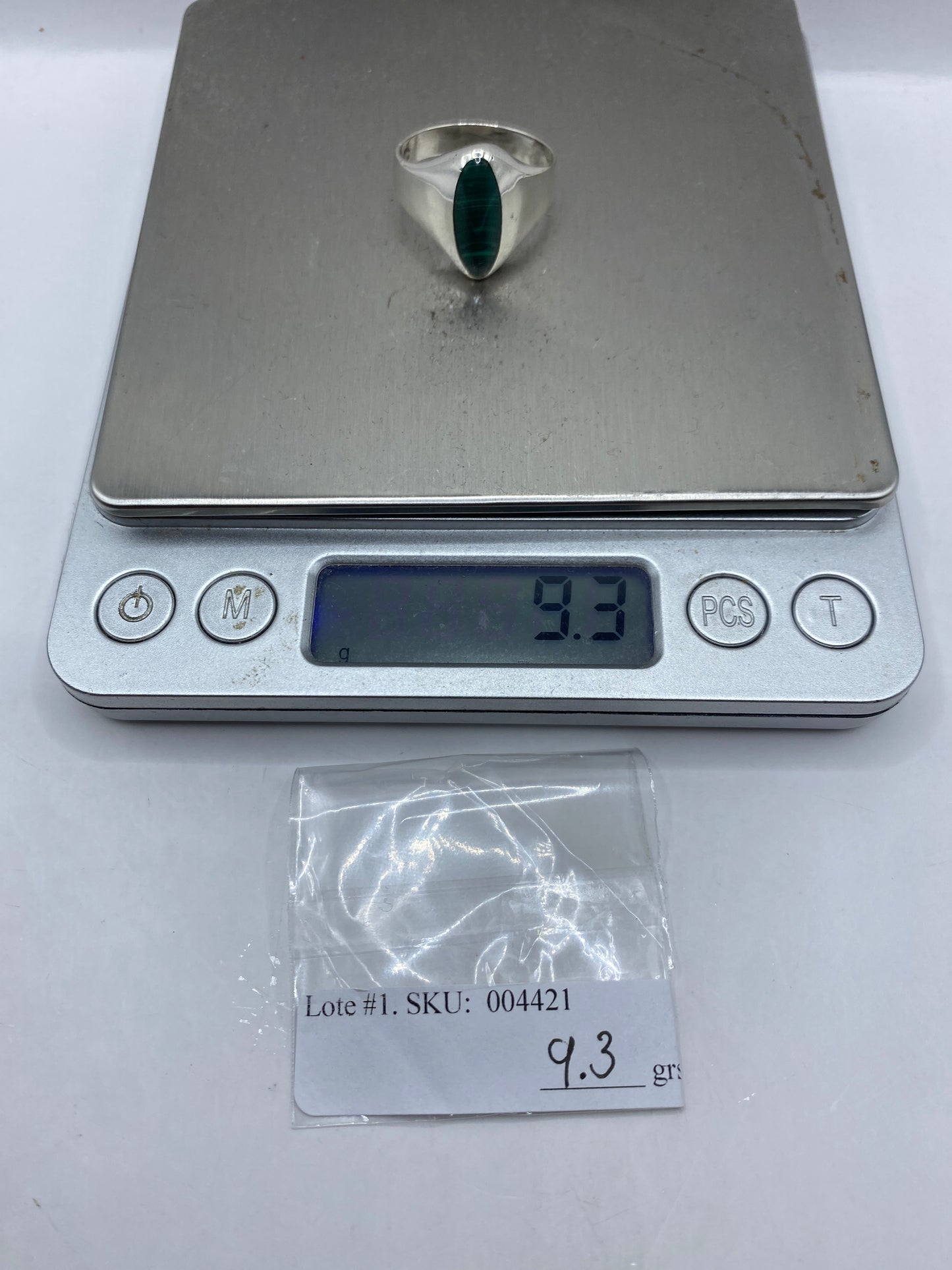 Anillo de Plata Malaquita Verde — Taxco .925 Unisex — foto 6