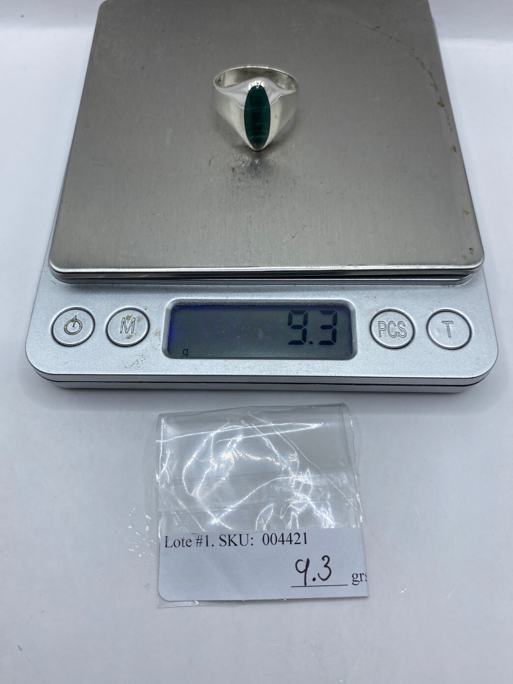 Anillo de Plata Malaquita Verde — Taxco .925 Unisex — foto 6