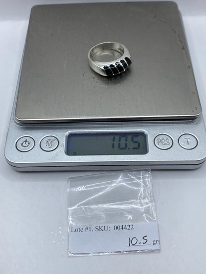 Anillo de Plata con Ónix Negro — Taxco .925 — foto 6