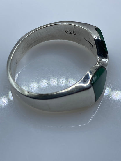 Anillo de Plata con Malaquita Verde — Taxco .925 — foto 5