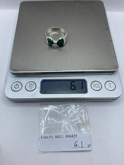 Anillo de Plata con Malaquita Verde — Taxco .925 — foto 6