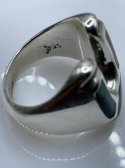 Anillo de Plata Malaquita Verde — Taxco .925 para Él — foto 5