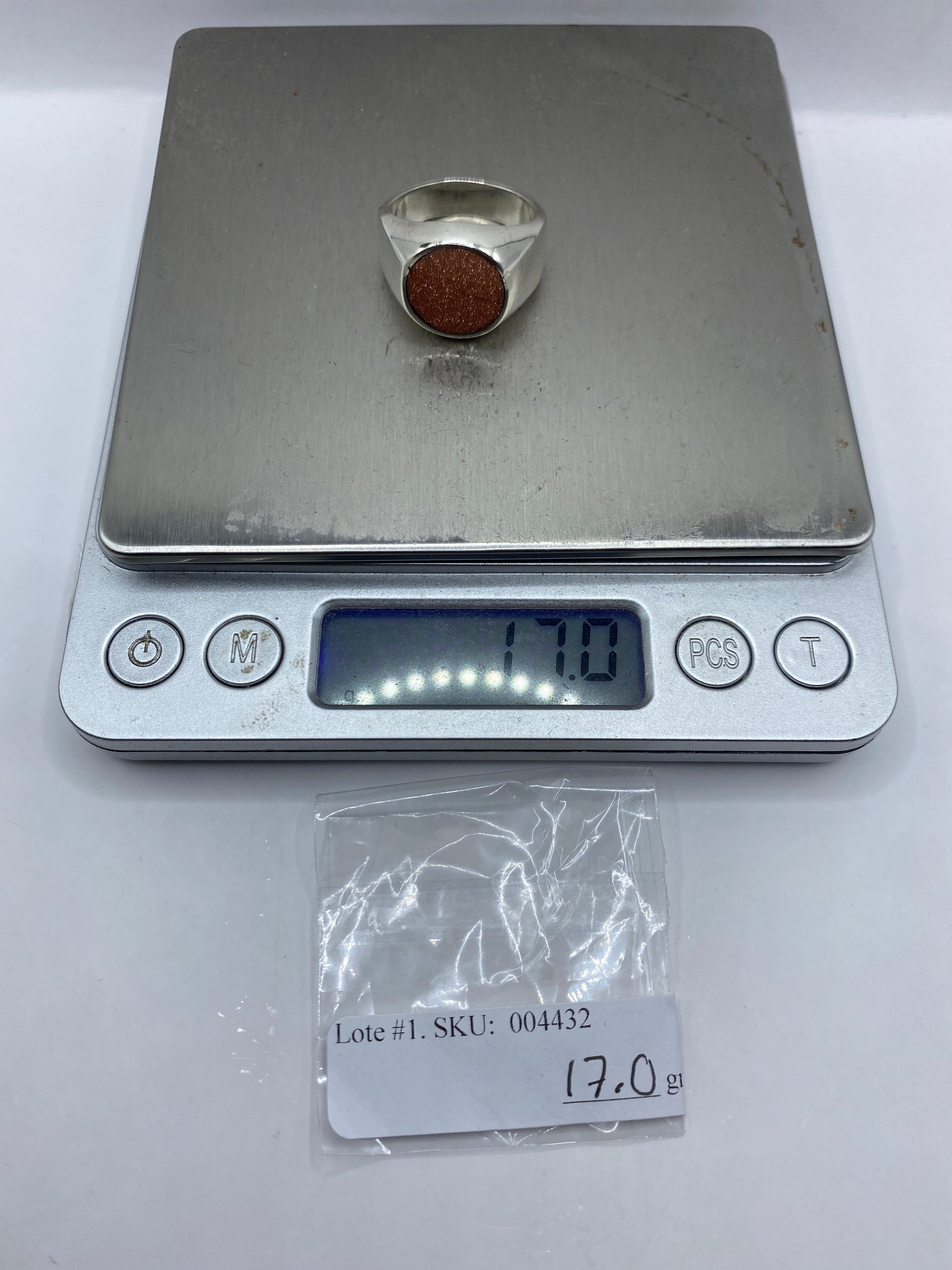 Anillo de Plata .925 con Piedra Engastada — Taxco Unisex — foto 6