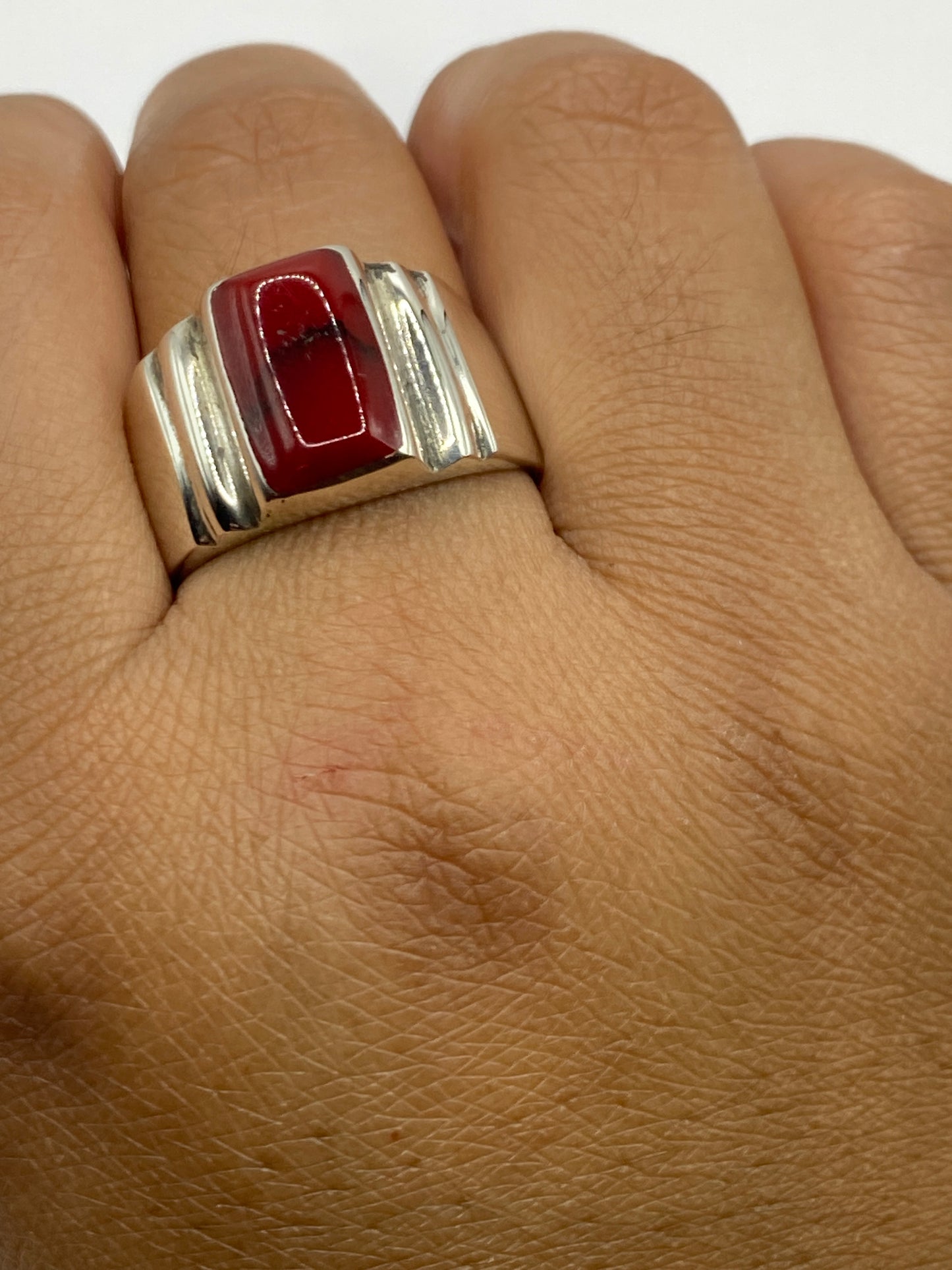 Interior del anillo revelando el sello .925 y la marca de autenticidad de Taxco