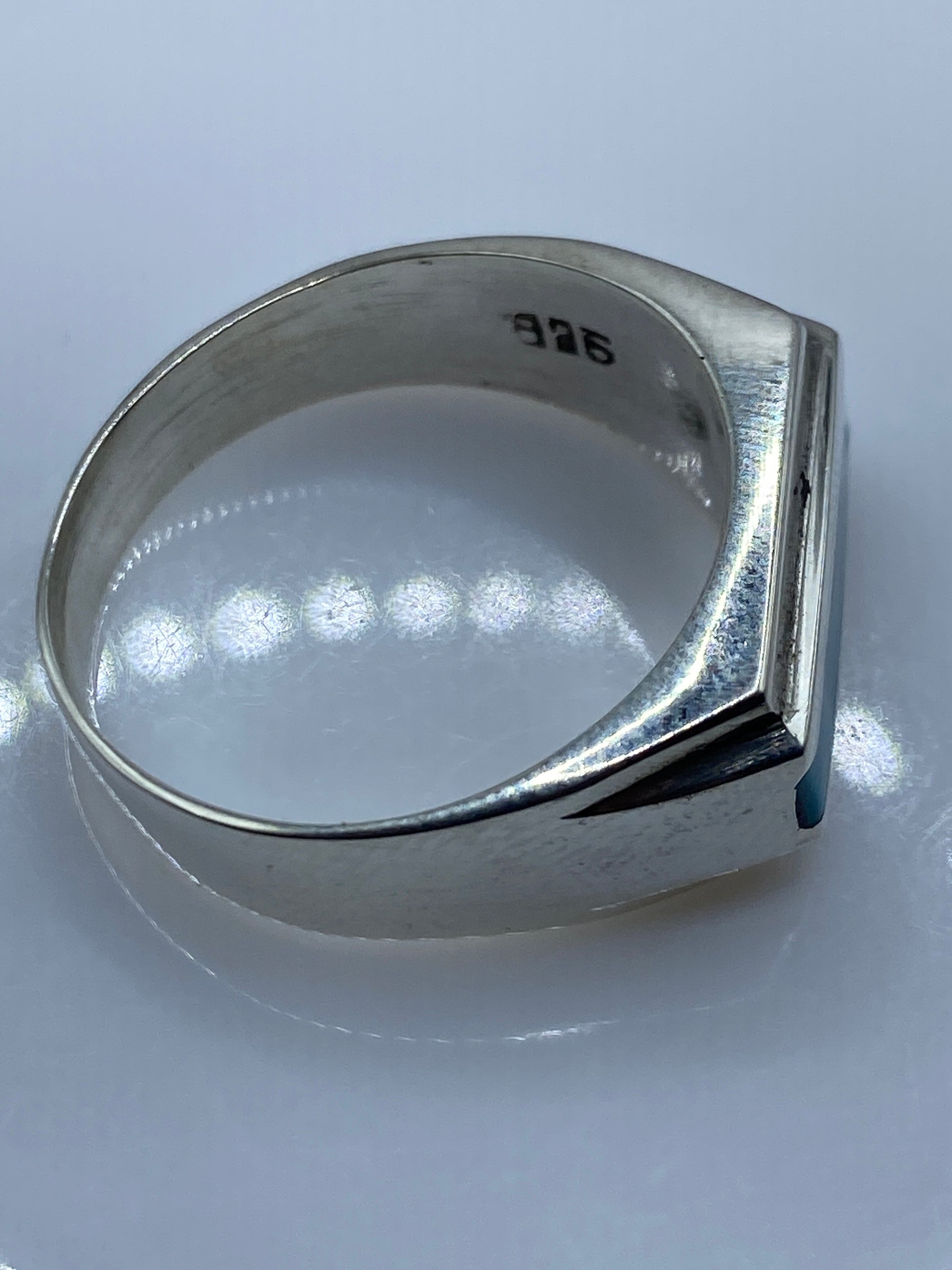 Anillo de Plata Turquesa Azul Cielo — Taxco .925 — foto 5