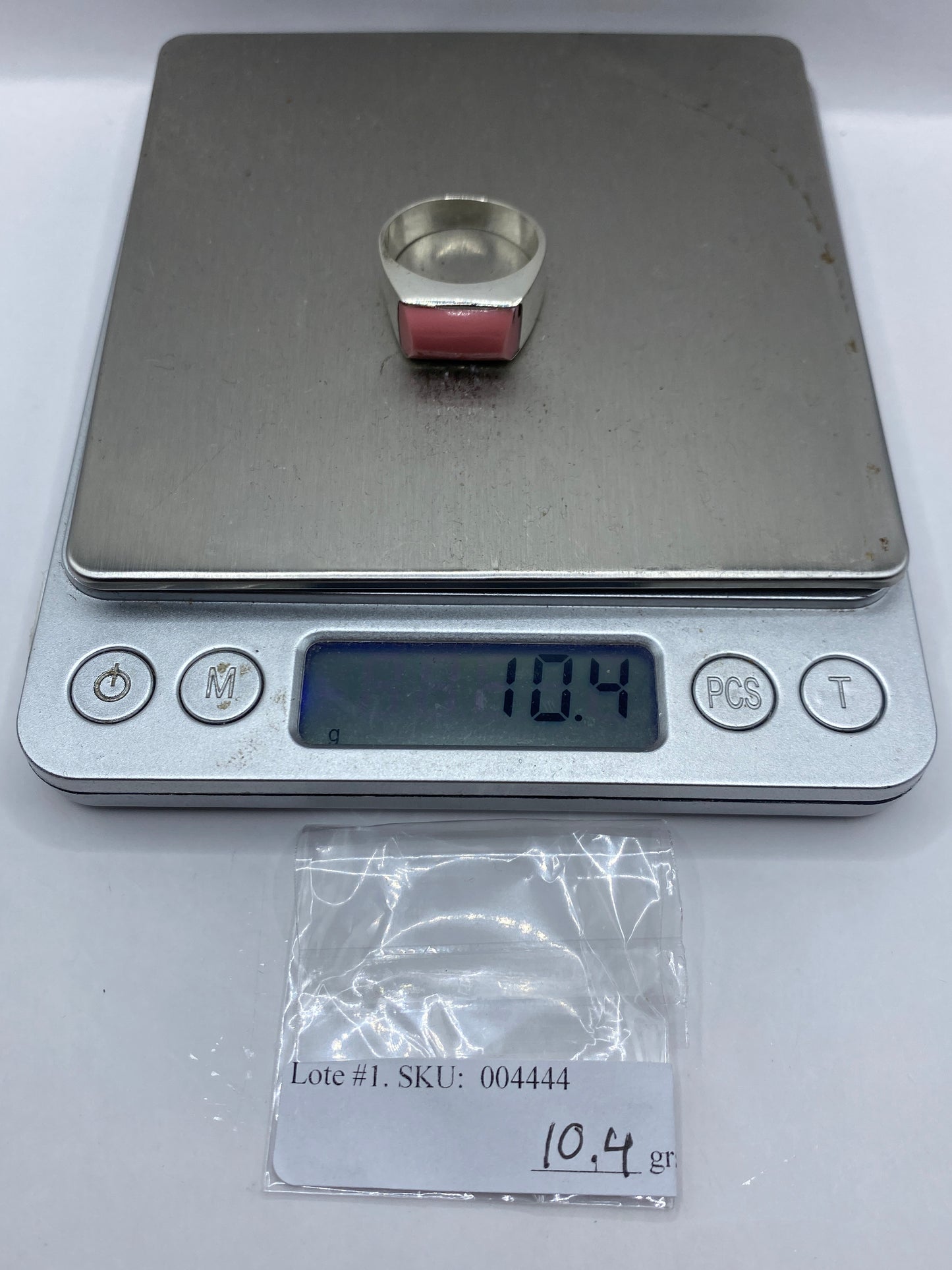 Anillo de Plata con Piedra Rosa — Taxco .925 — foto 6
