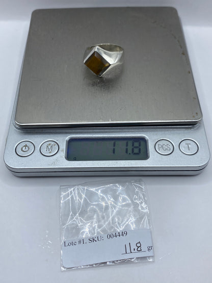 Anillo de Plata Engastado con Piedra Cafe — Taxco .925 — foto 6