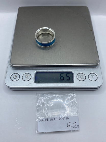 Anillo de Plata con Turquesa Azul Cielo — Taxco .925 — foto 6